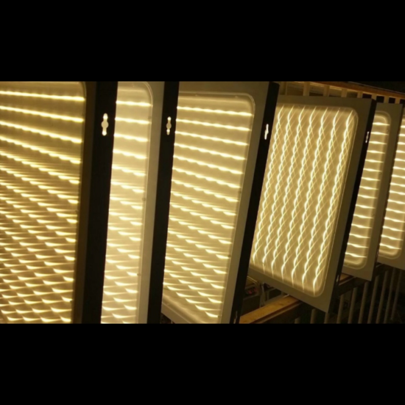 600X600 LED Panel Grille Crescent Style 96W 120W 