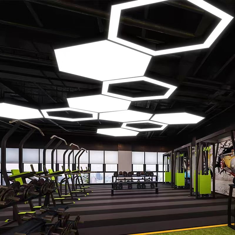 Hexagon LED Panel 40W Gym Office Restaurant Lights