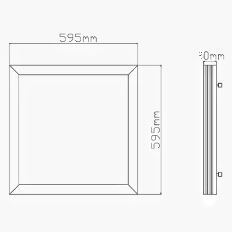 Dimmable LED Panel 40W Switch CCT 3000K 4000K 6000K