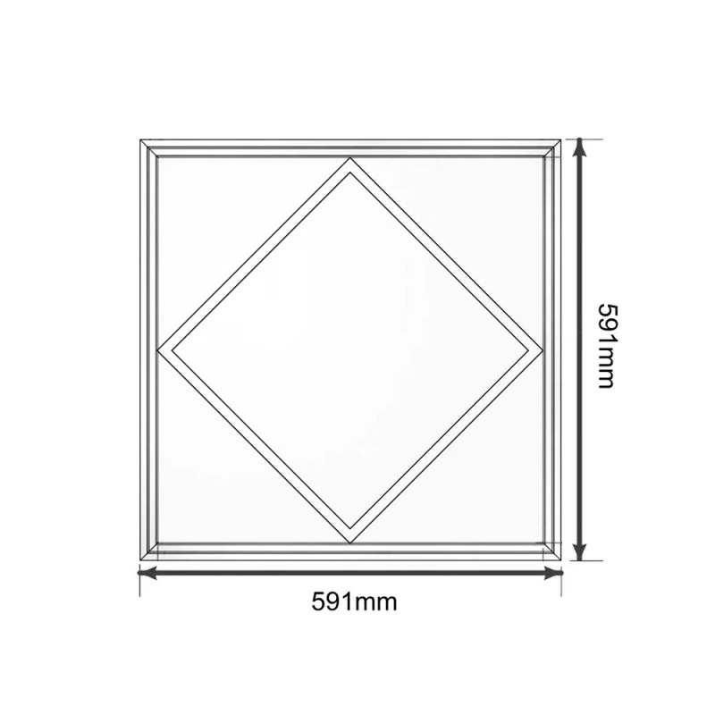 LED Frame Panel 40W 60W 80W Lattice High Brightness